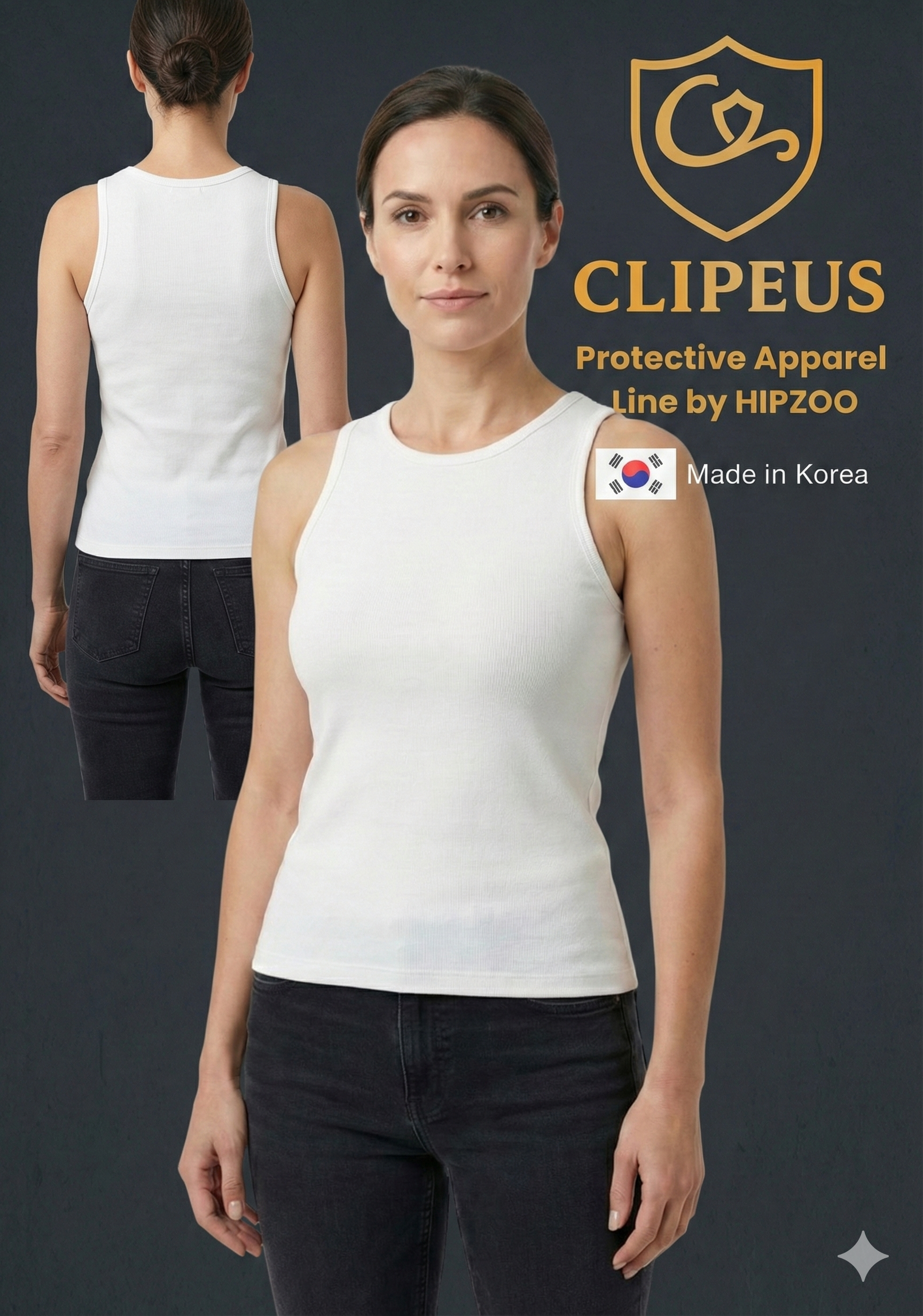 CLIPEUS® Type 1 Women’s Protective Tank Top – Cut-Resistant Innerwear